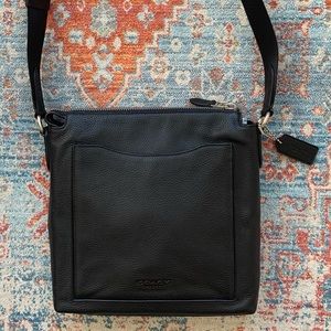 Coach Leather Cross Body Messenger Bag